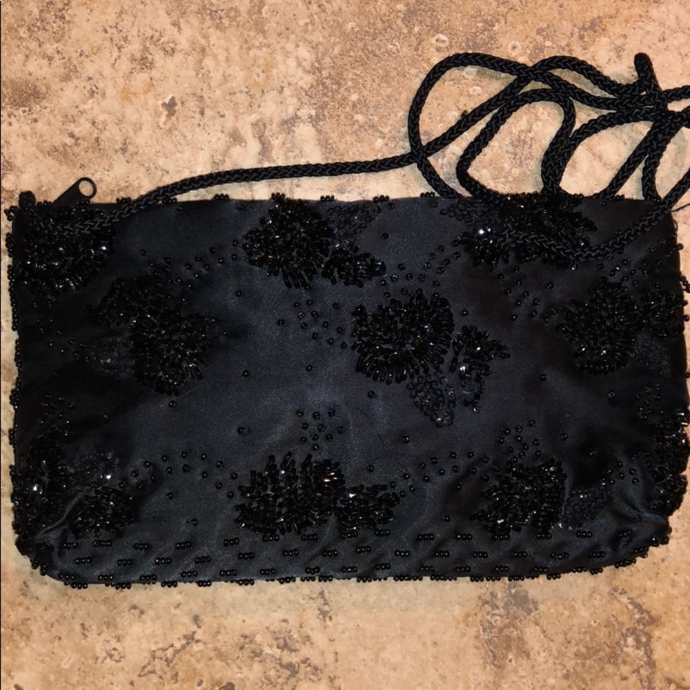 Dressy Black beaded purse